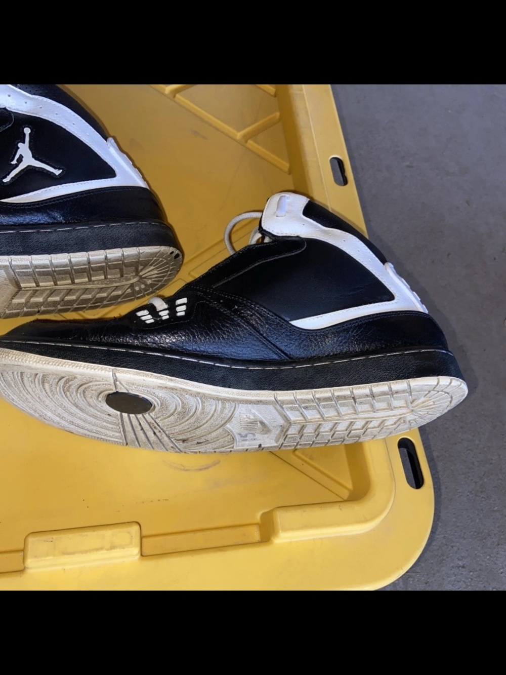 Air Jordan Flight 1 Shoes Mens Size 13 Basketball Black 372704-036 - Picture 6 of 8